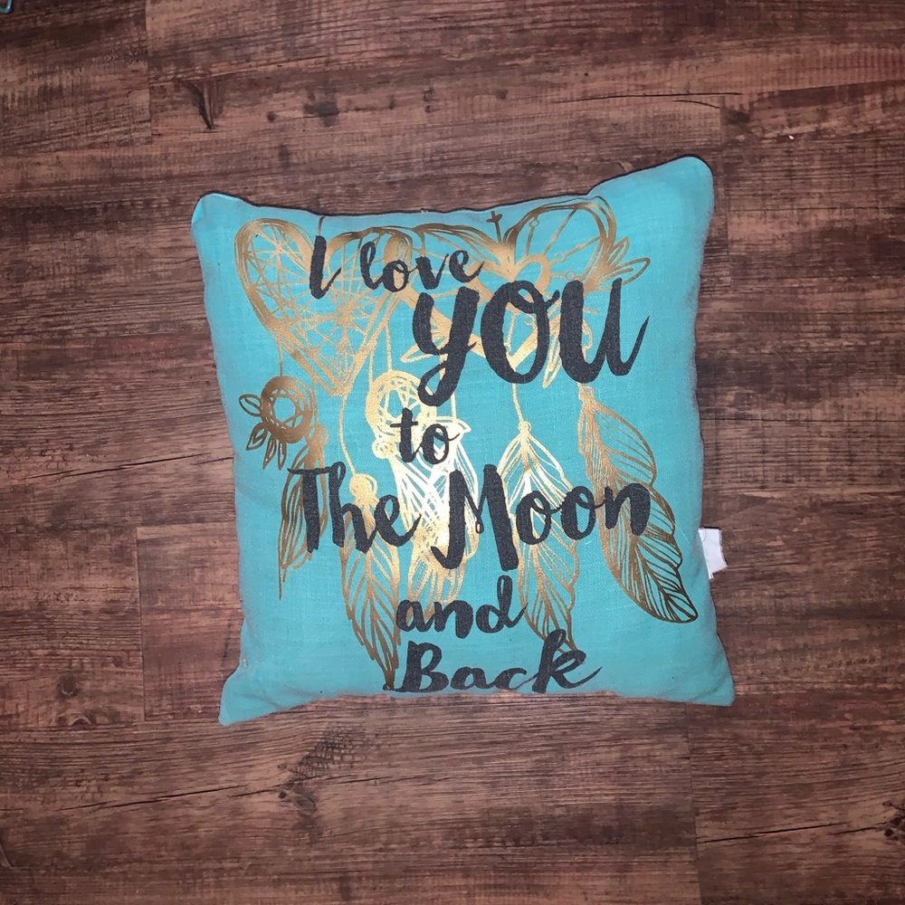 blue decorative pillow